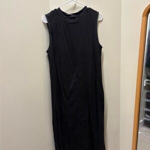 Everlane Sleeveless Black Midi T-shirt Dress